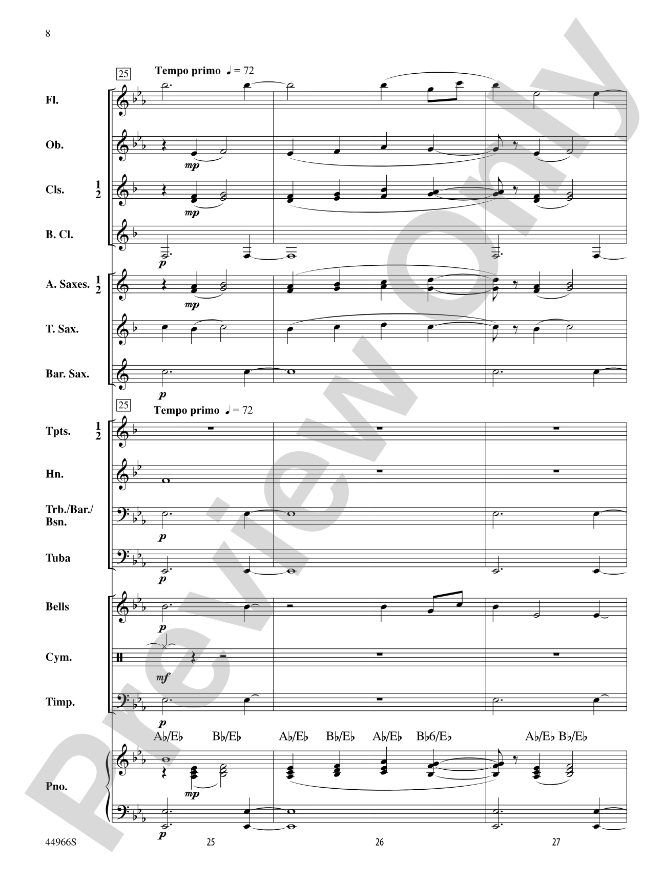 Sonatina: Concert Band Conductor Score & Parts