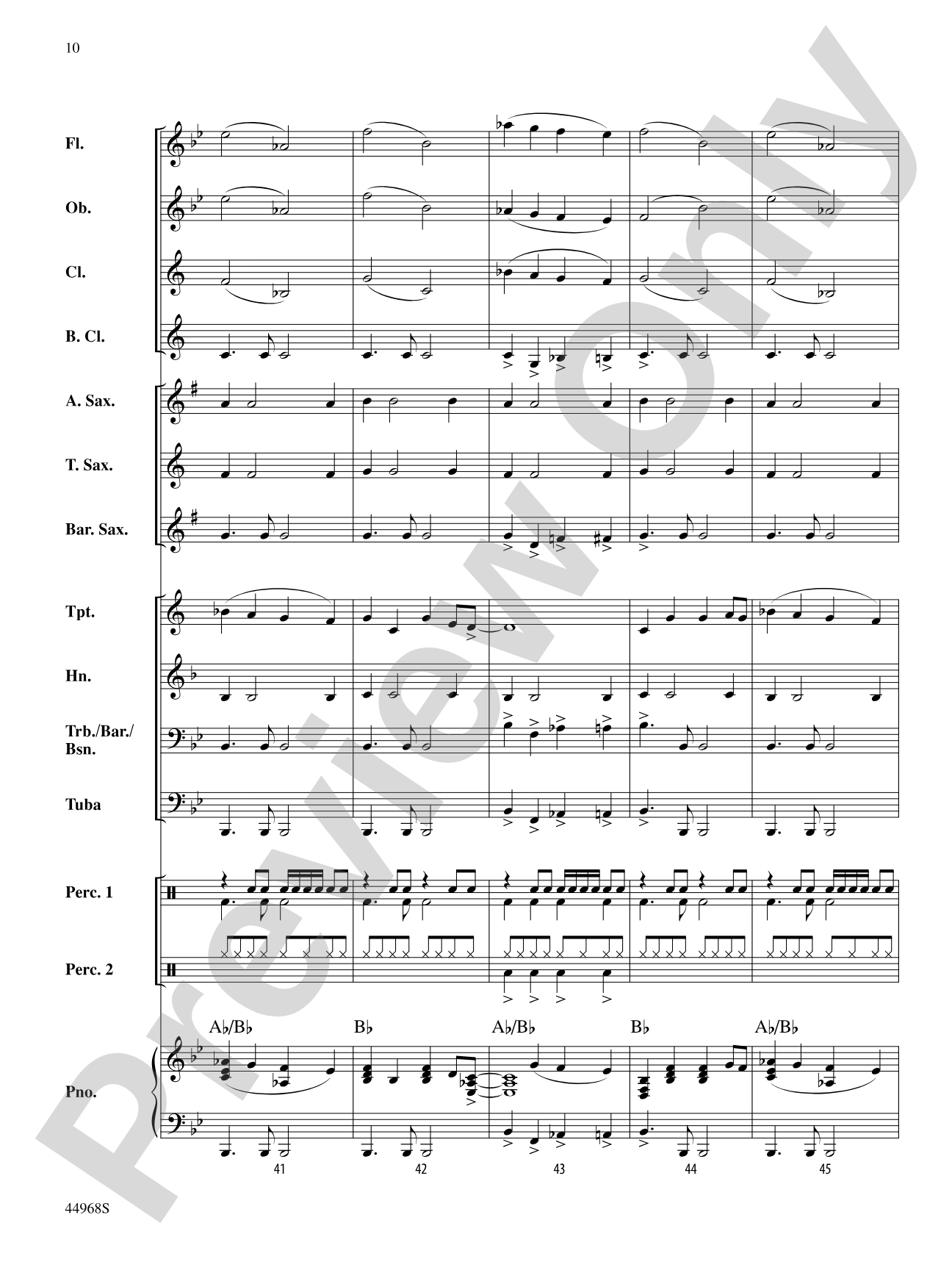 Moon Rocks: Concert Band Conductor Score & Parts