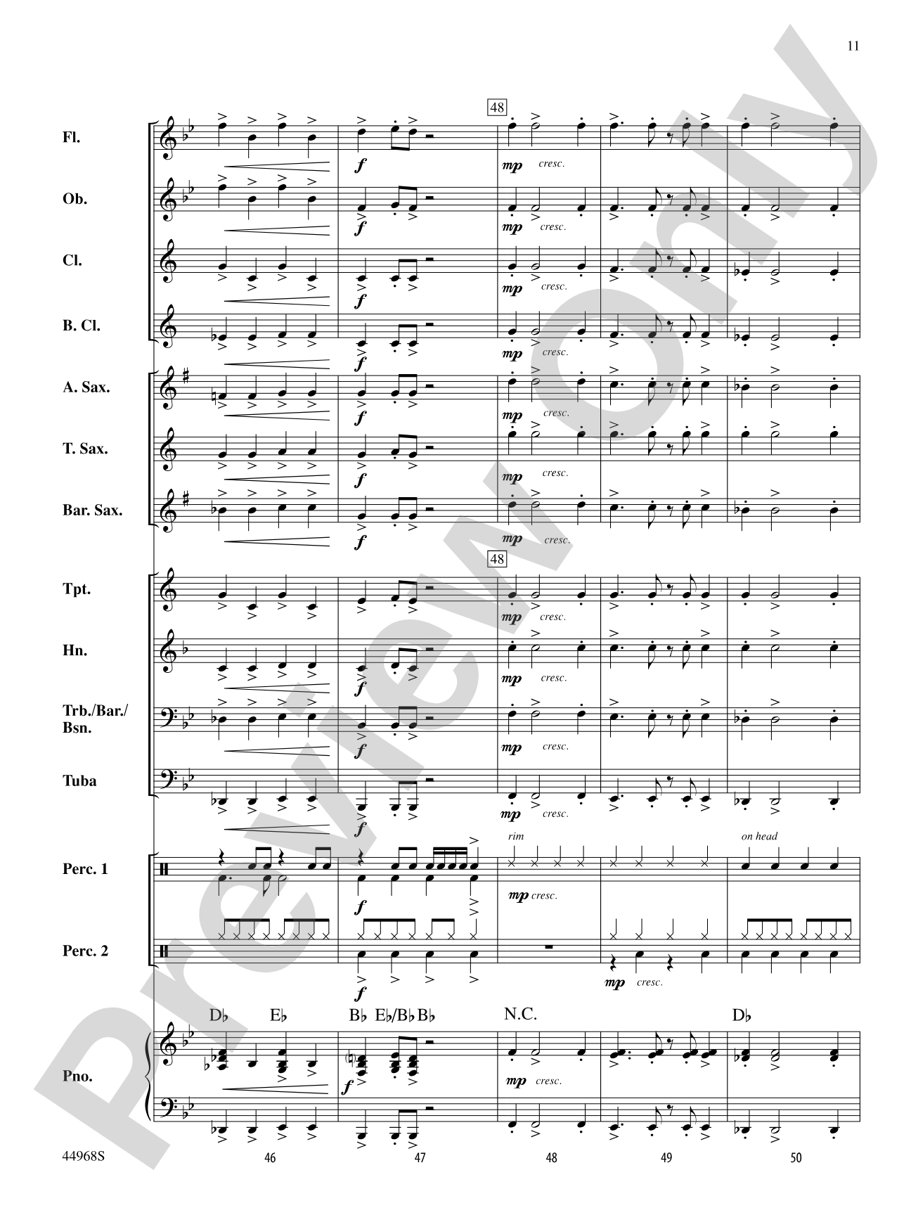 Moon Rocks: Concert Band Conductor Score & Parts