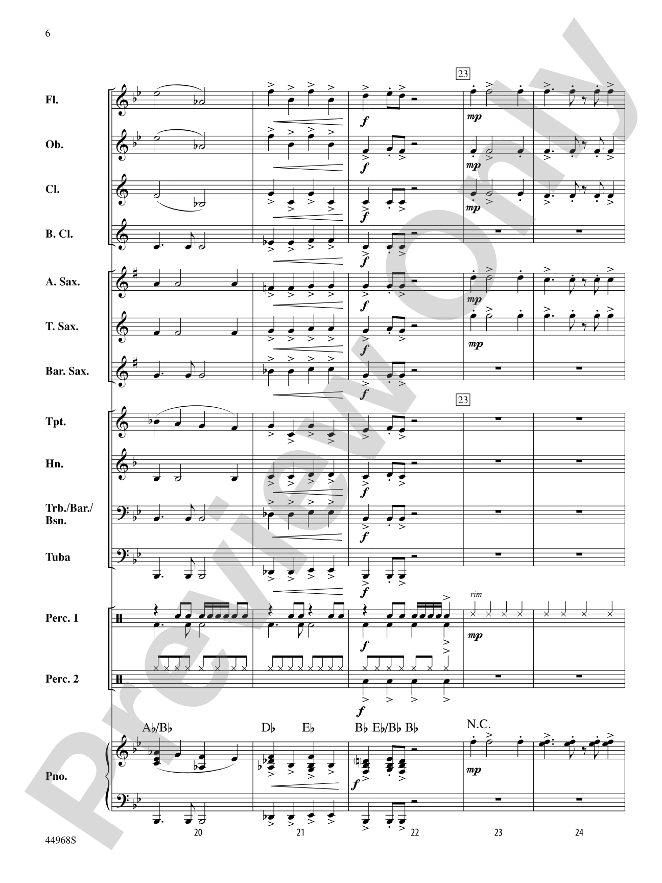 Moon Rocks: Concert Band Conductor Score & Parts