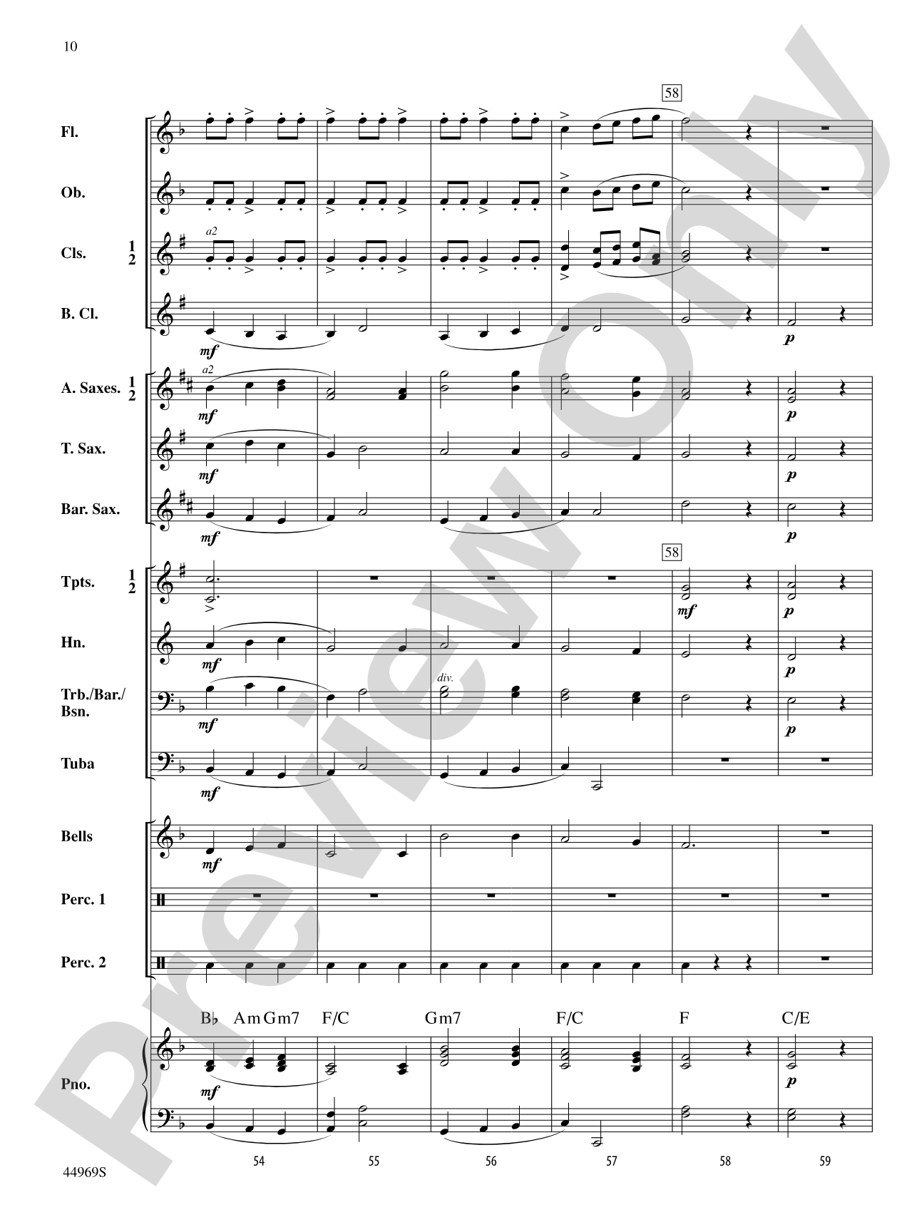 A Carol Français: Concert Band Conductor Score & Parts