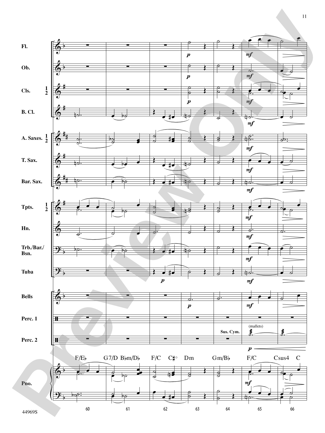 A Carol Français: Concert Band Conductor Score & Parts