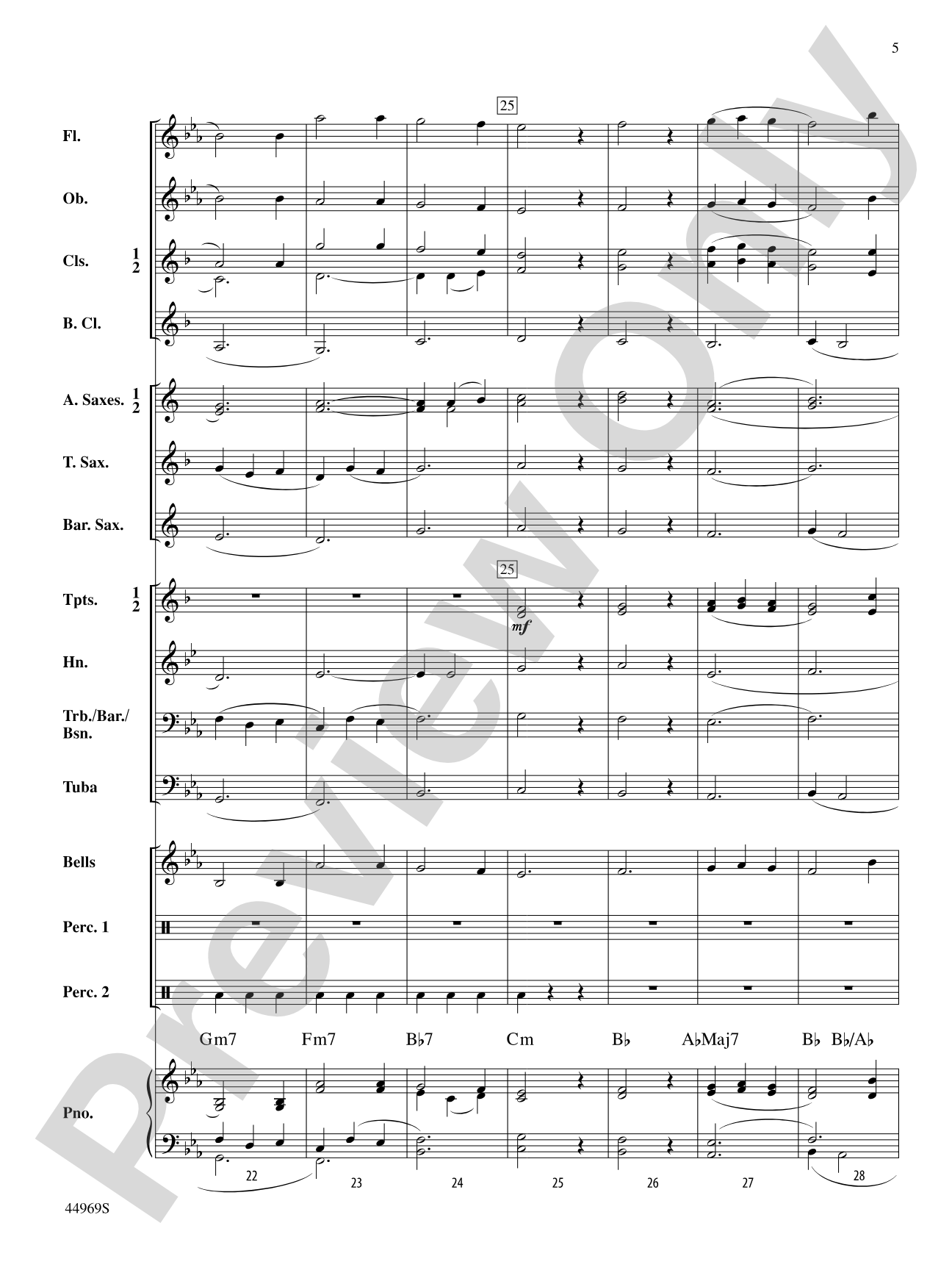 A Carol Français: Concert Band Conductor Score & Parts