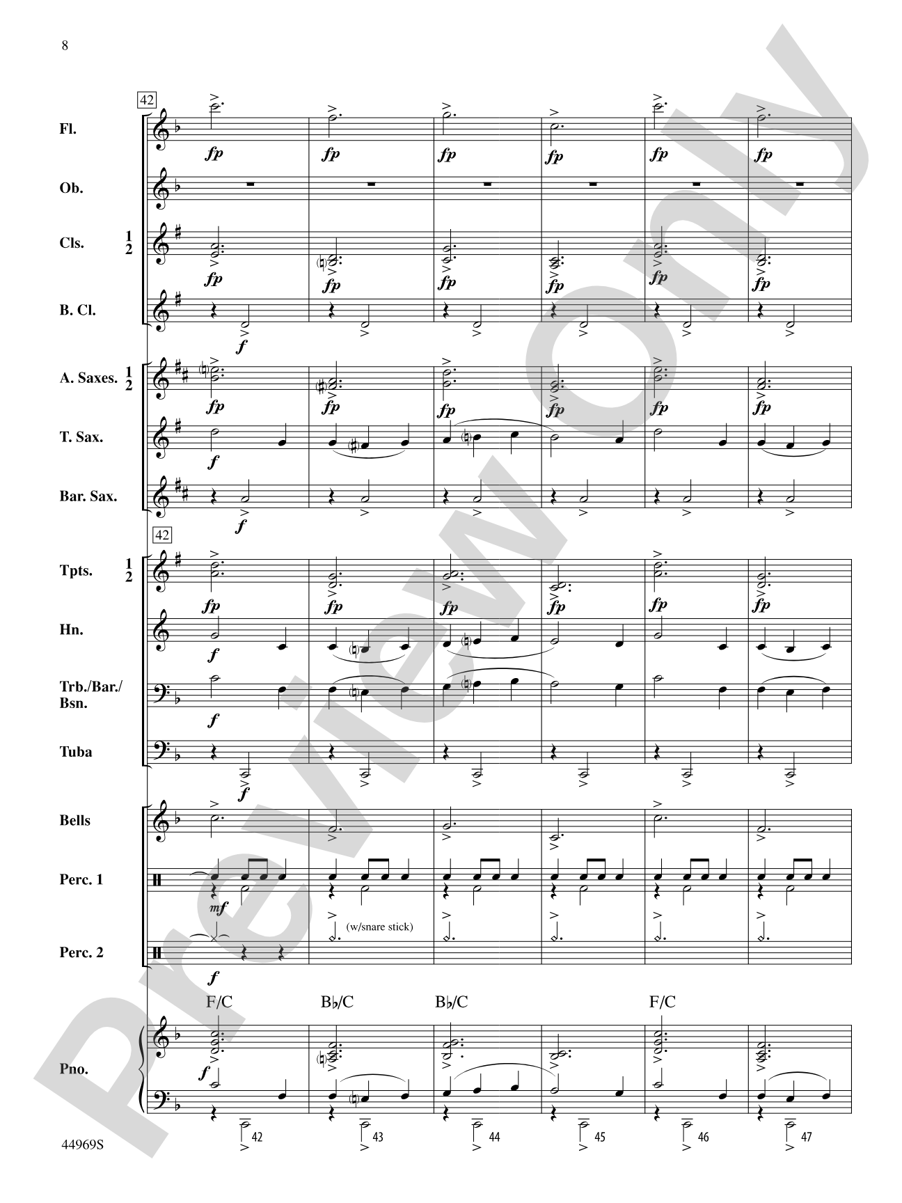 A Carol Français: Concert Band Conductor Score & Parts