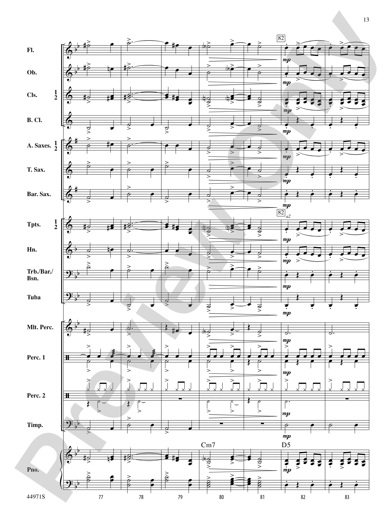 El Toro: Concert Band Conductor Score & Parts