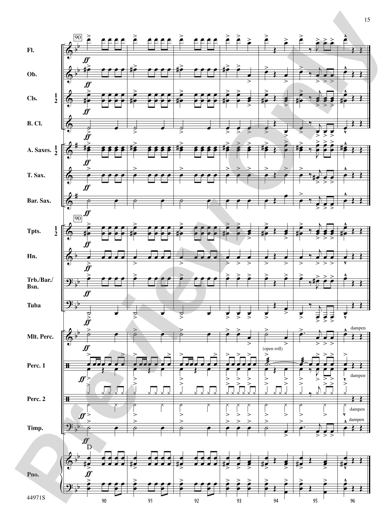 El Toro: Concert Band Conductor Score & Parts