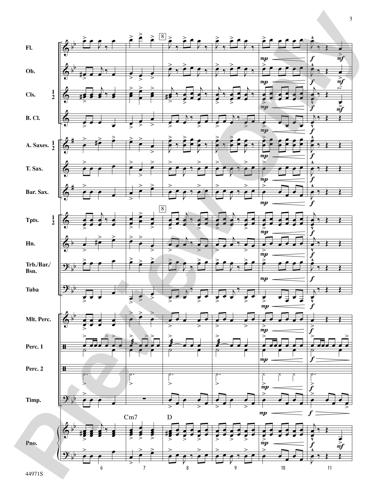 El Toro: Concert Band Conductor Score & Parts