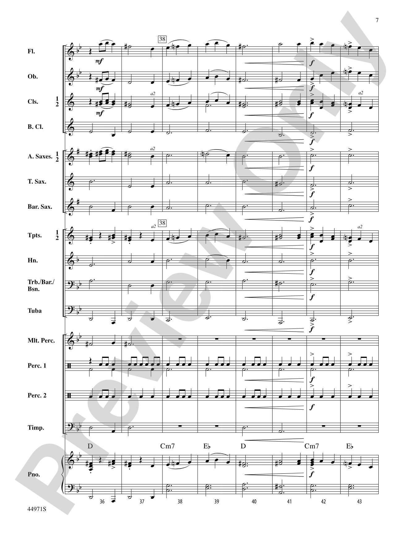 El Toro: Concert Band Conductor Score & Parts