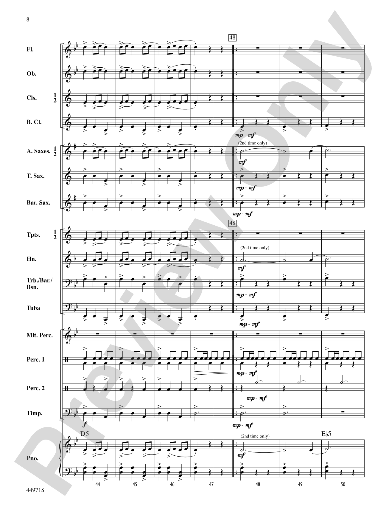 El Toro: Concert Band Conductor Score & Parts
