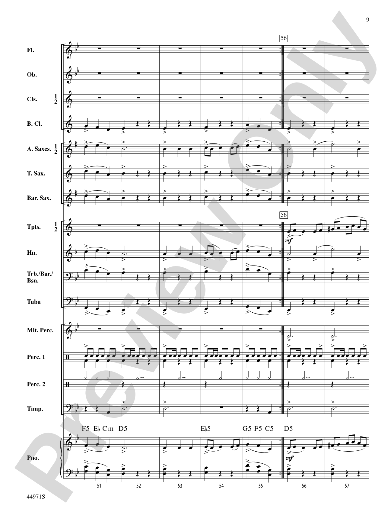 El Toro: Concert Band Conductor Score & Parts