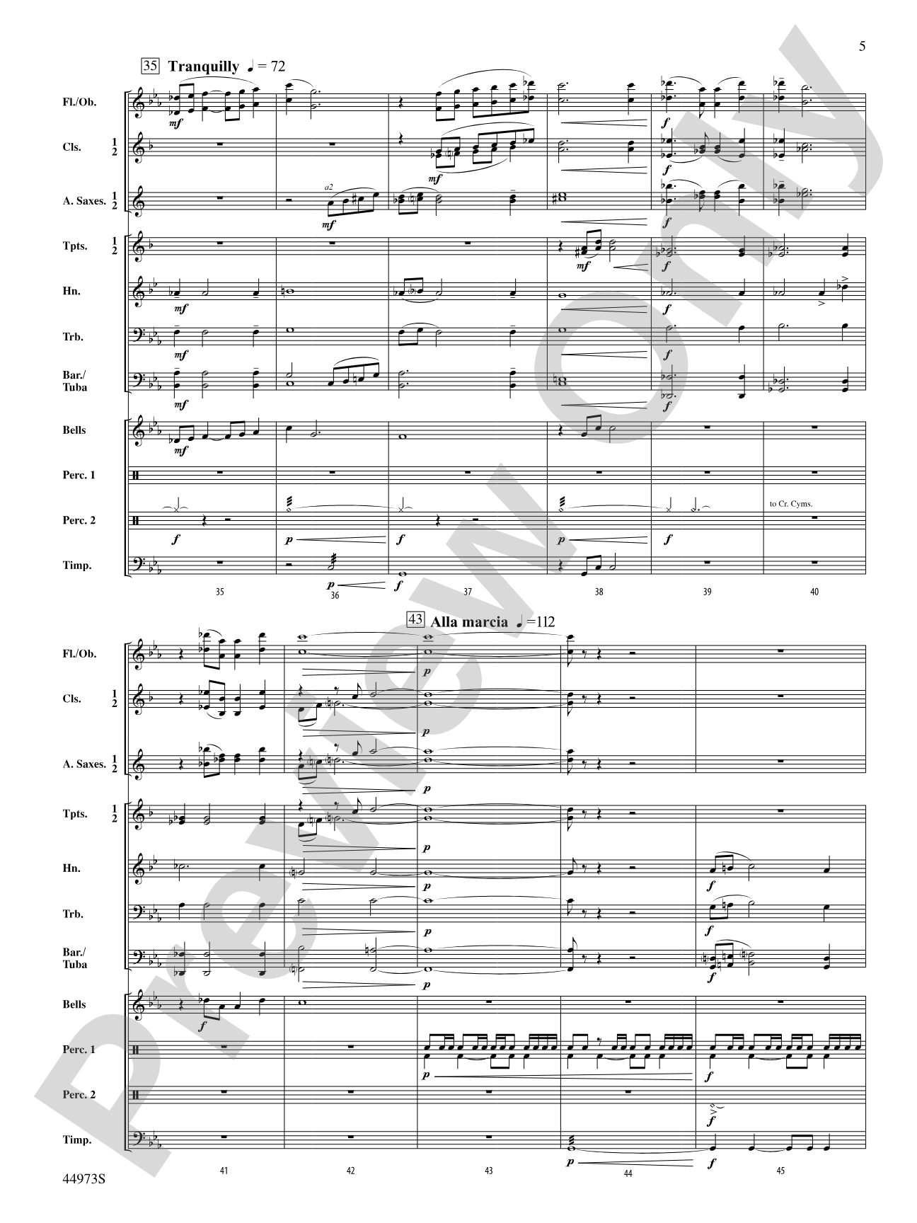 Wings of Apollo: Concert Band Conductor Score & Parts