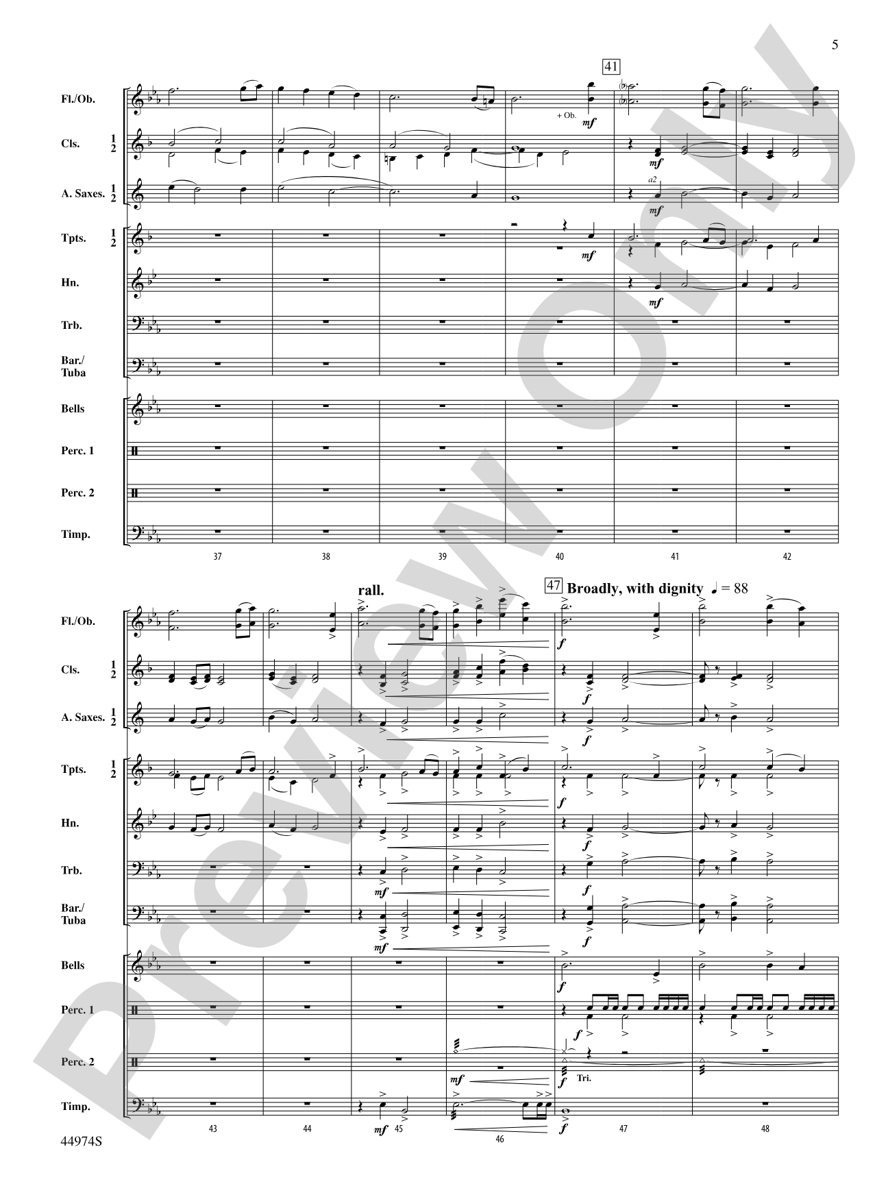 Capturing the Blue Riband: Concert Band Conductor Score & Parts