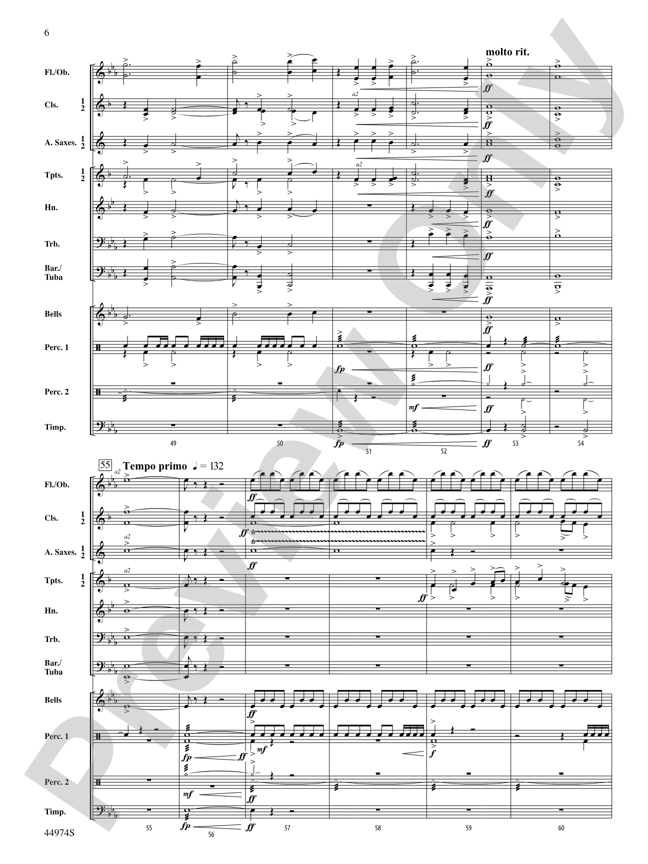 Capturing the Blue Riband: Concert Band Conductor Score & Parts
