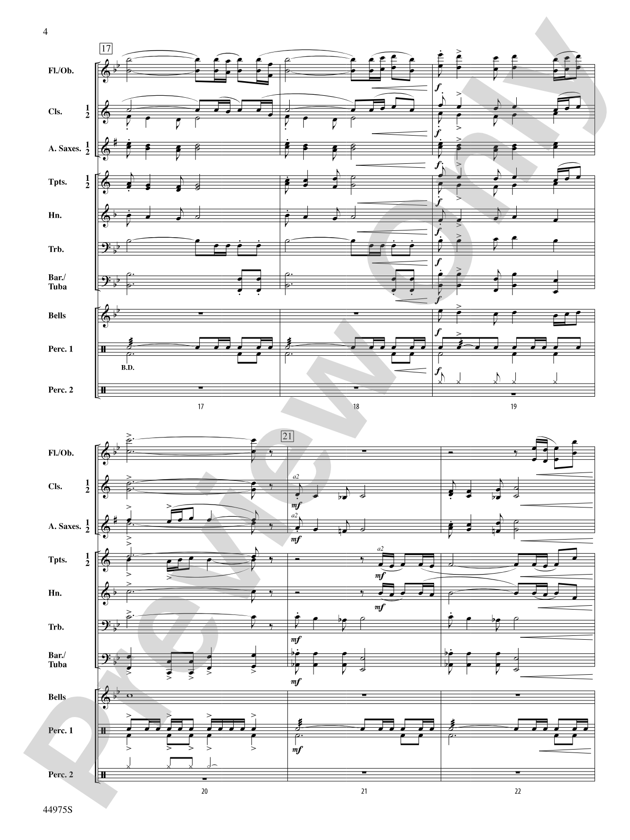 Noble Portrait: Concert Band Conductor Score & Parts