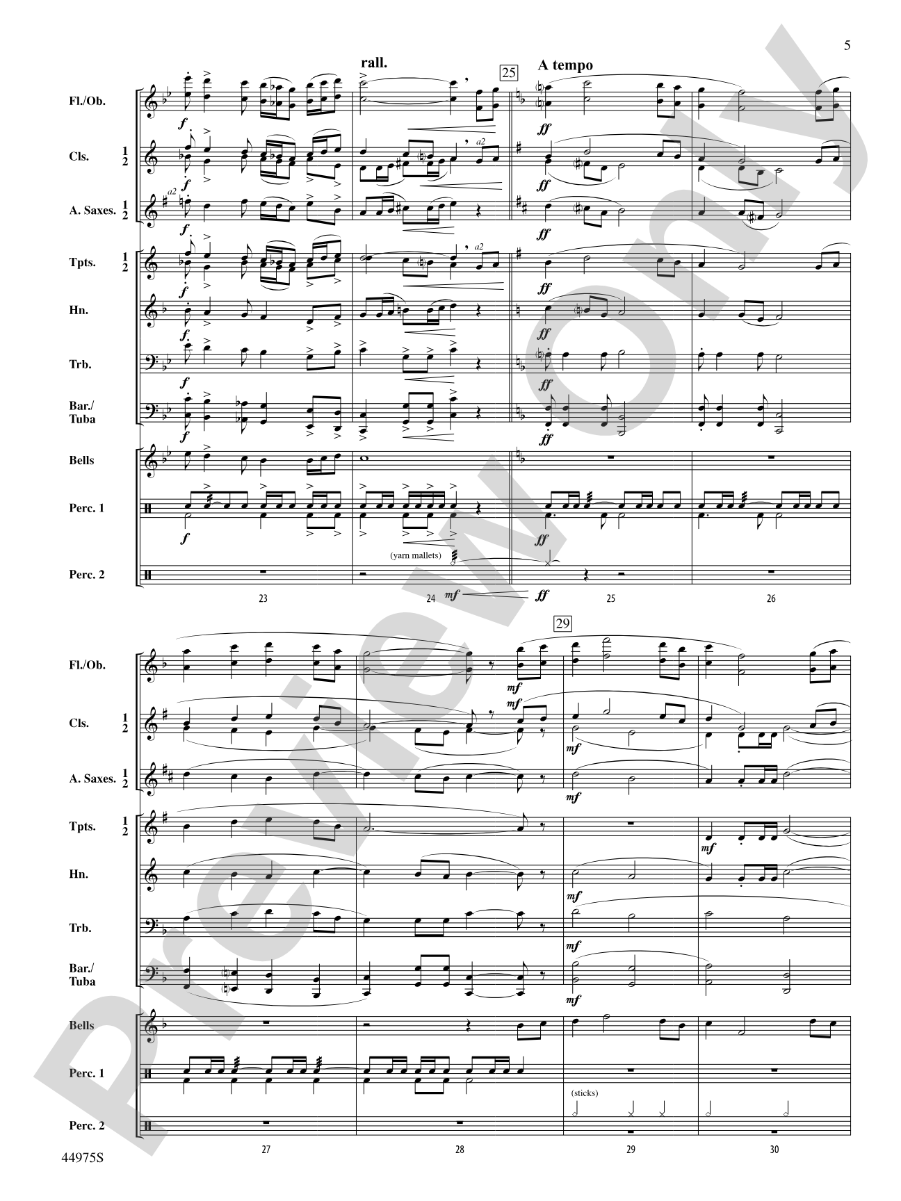 Noble Portrait: Concert Band Conductor Score & Parts