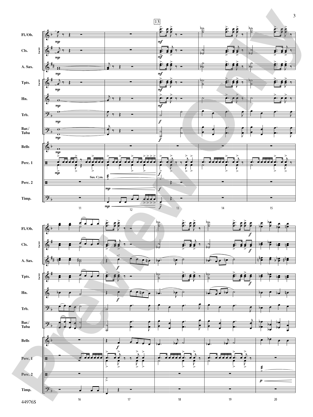 Helios Rising: Concert Band Conductor Score & Parts