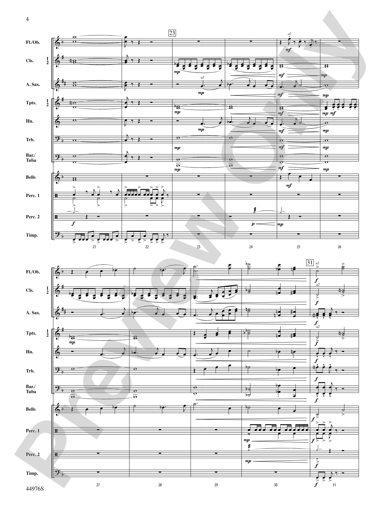Helios Rising: Concert Band Conductor Score & Parts