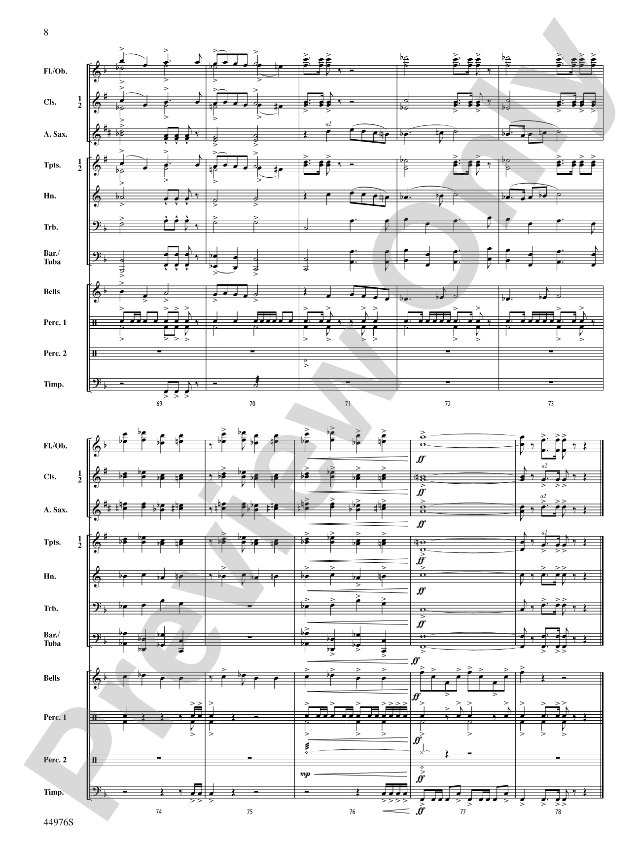 Helios Rising: Concert Band Conductor Score & Parts