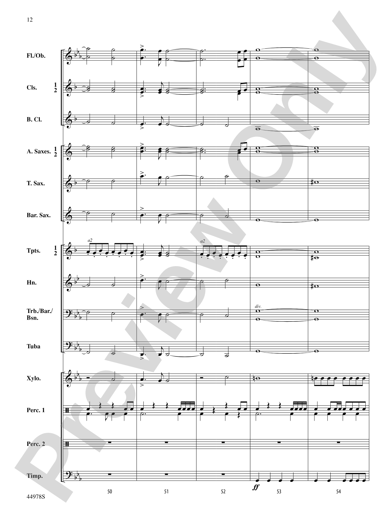 Predators of the Deep: Concert Band Conductor Score & Parts