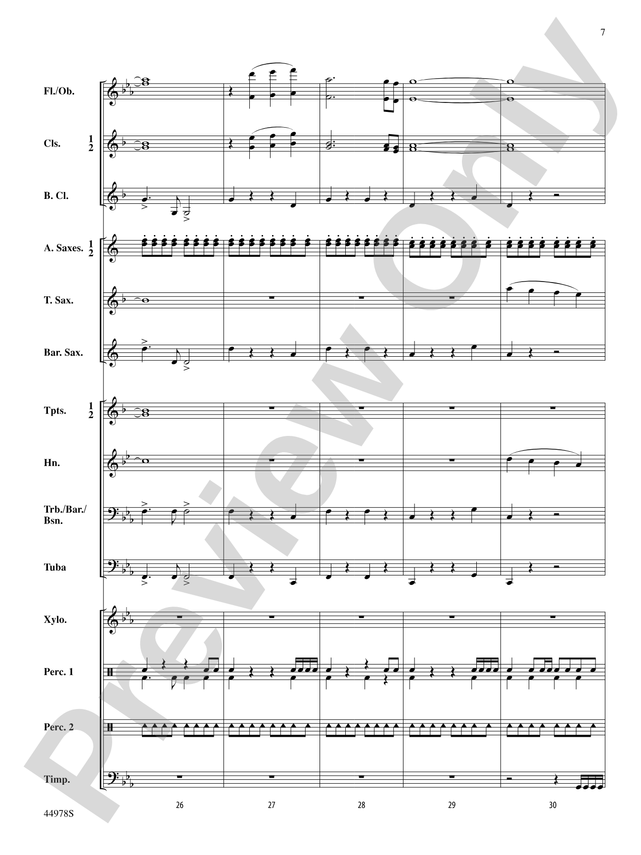 Predators of the Deep: Concert Band Conductor Score & Parts