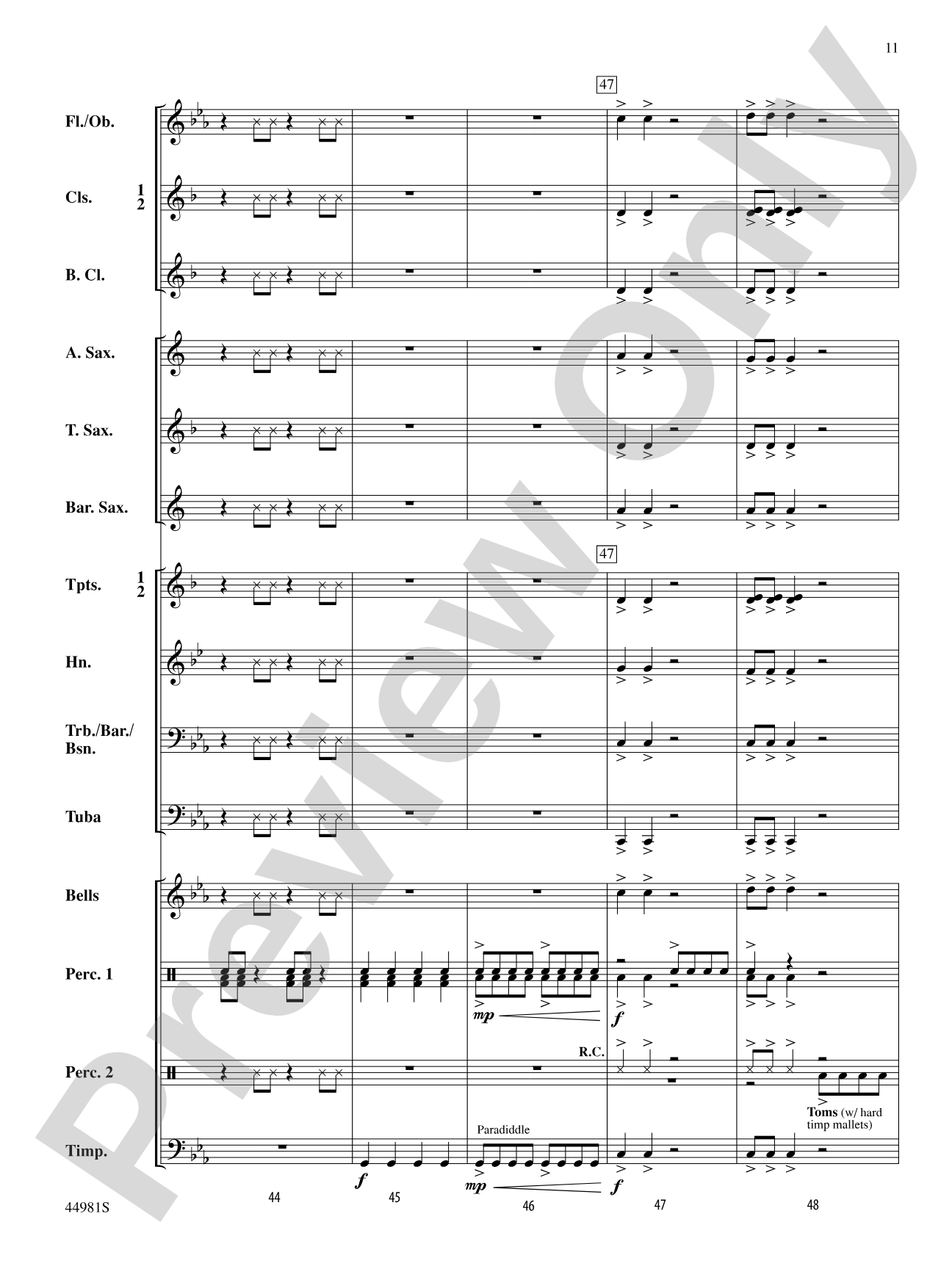 Stick Figures: Concert Band Conductor Score & Parts