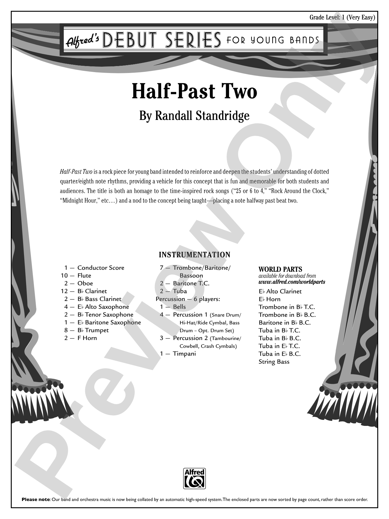 Half-Past Two: Score