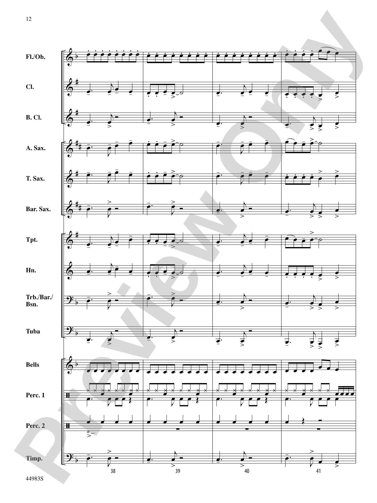 Half-Past Two: Score