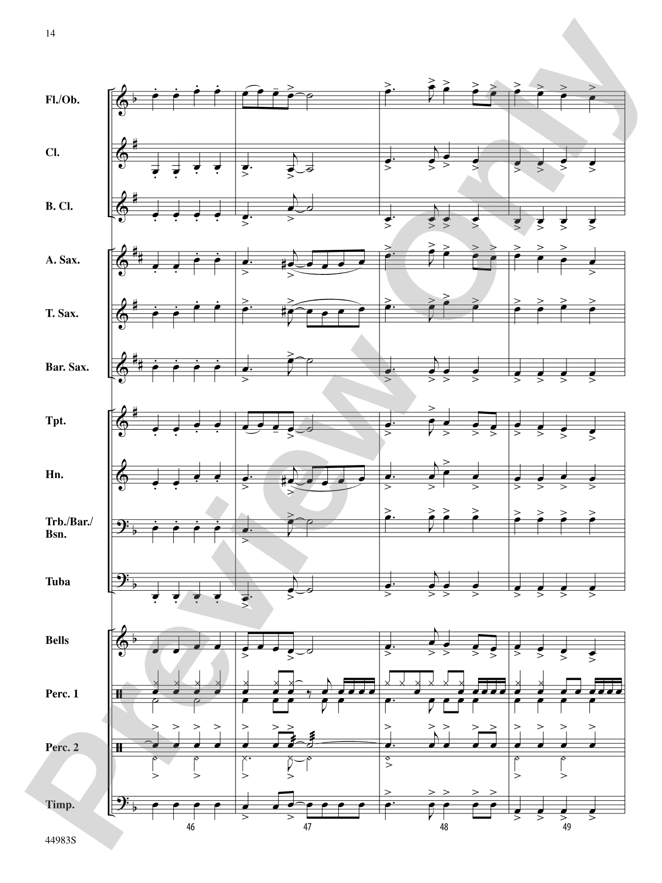 Half-Past Two: Score