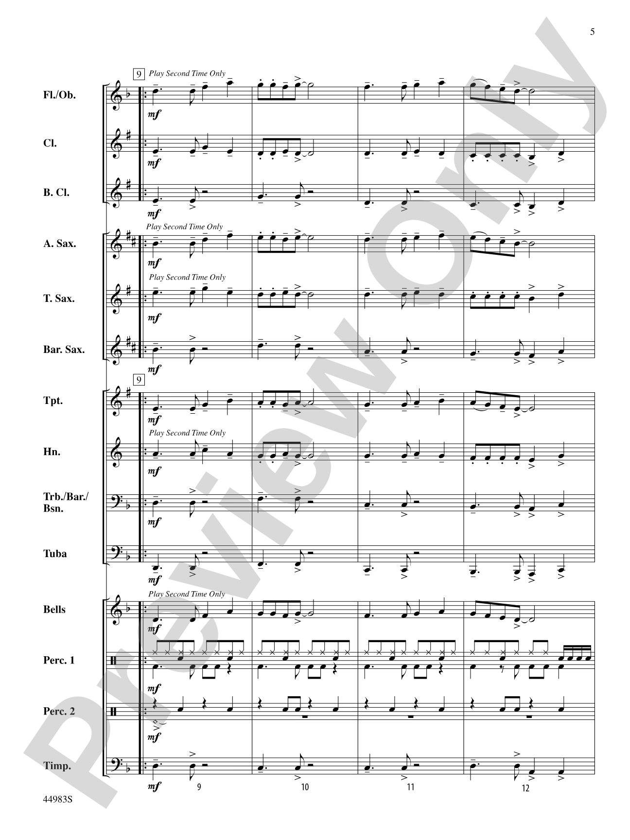 Half-Past Two: Score