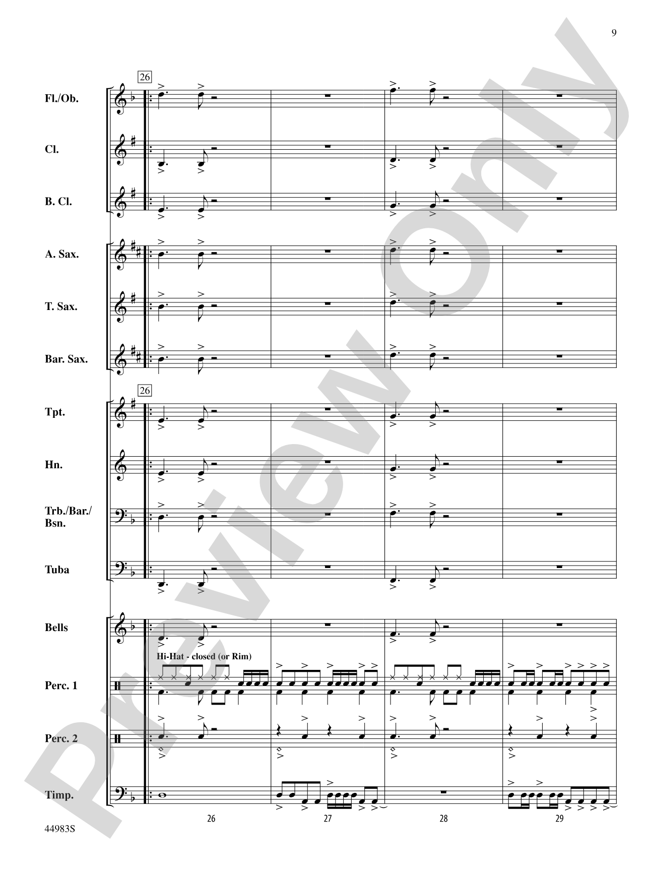 Half-Past Two: Score