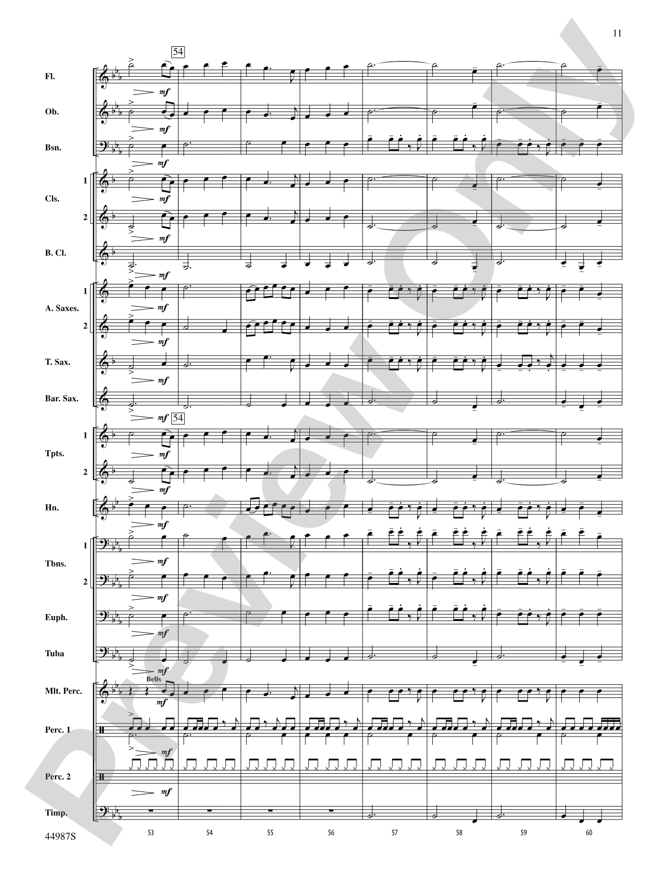Skydive: Concert Band Conductor Score & Parts