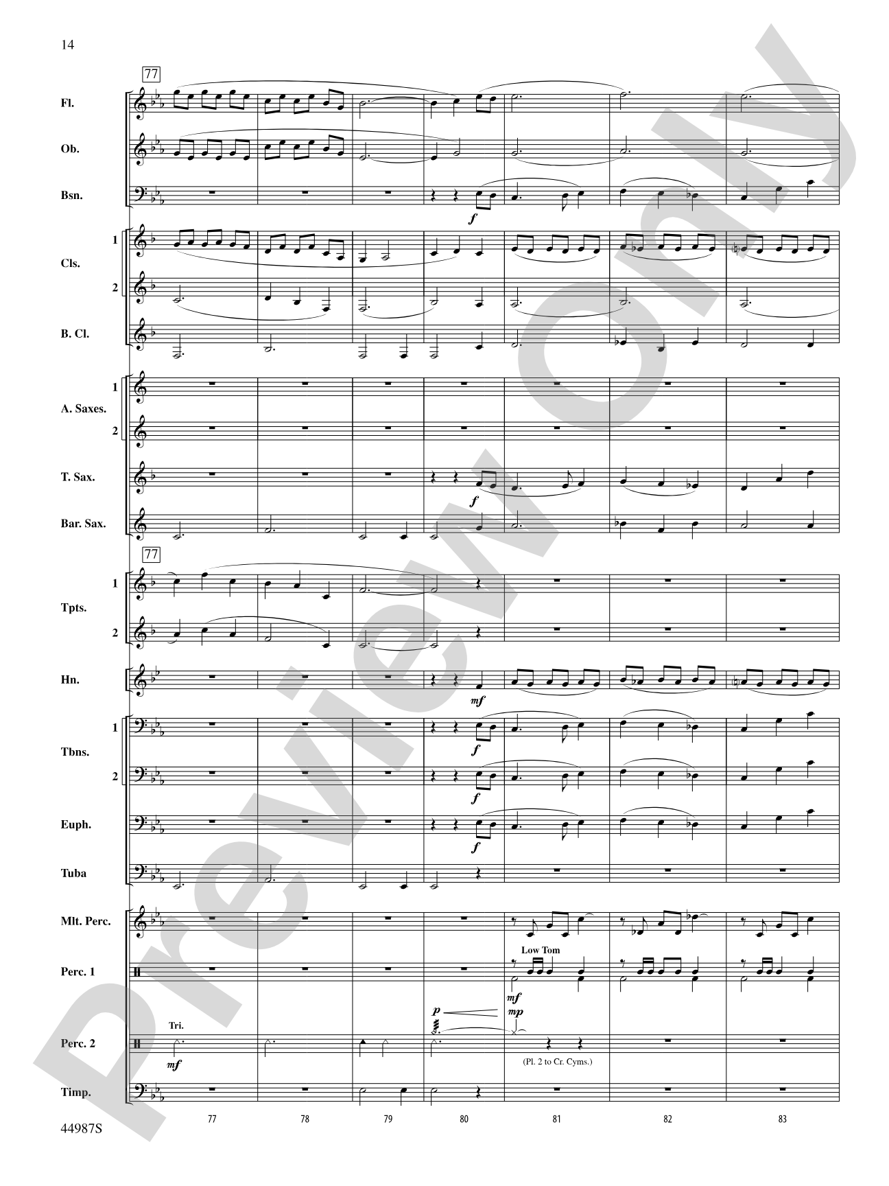 Skydive: Concert Band Conductor Score & Parts