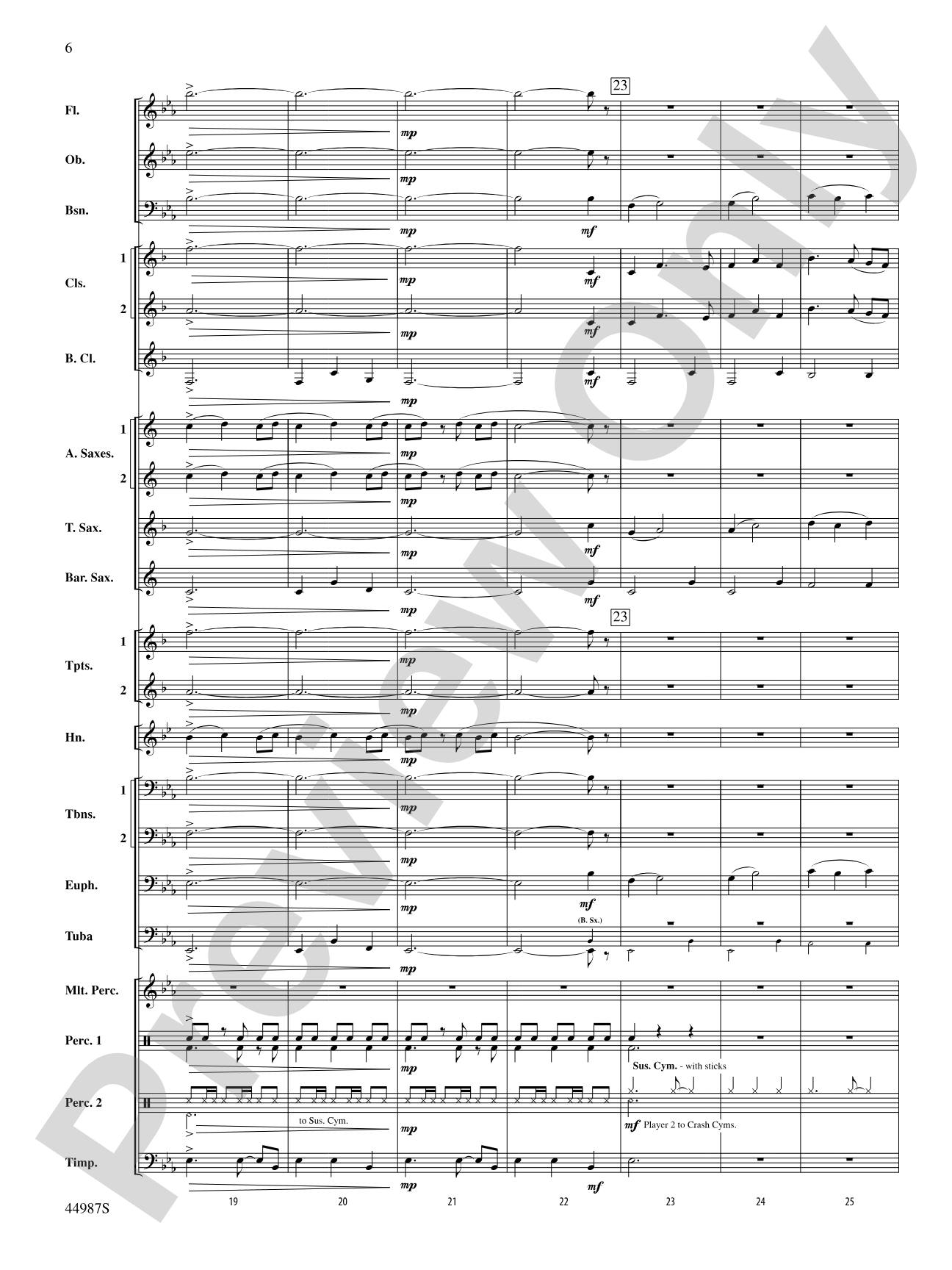 Skydive: Concert Band Conductor Score & Parts