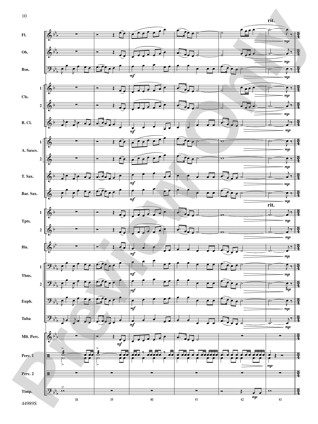 Timber Lake Festival: Concert Band Conductor Score & Parts