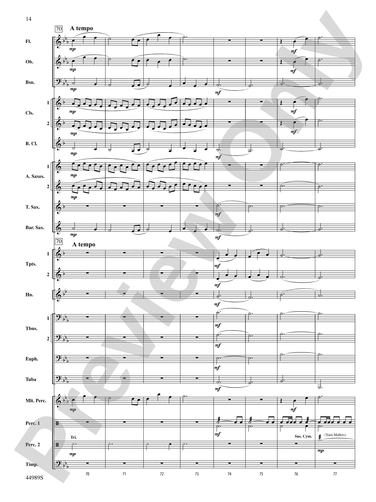 Timber Lake Festival: Concert Band Conductor Score & Parts