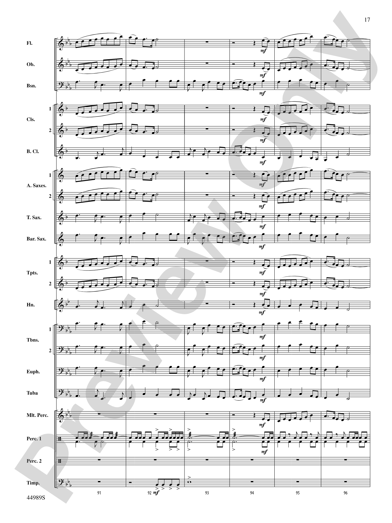 Timber Lake Festival: Concert Band Conductor Score & Parts