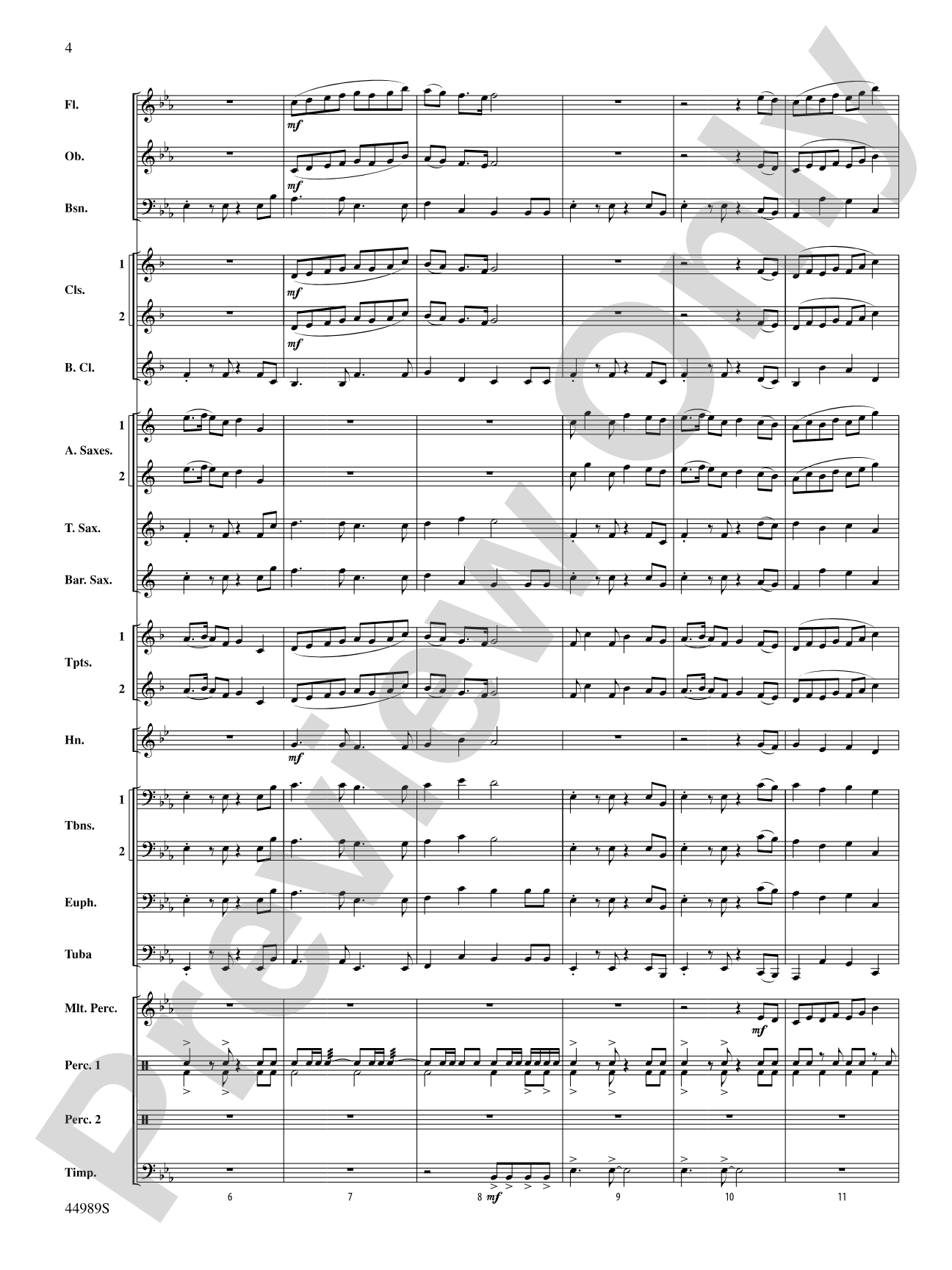 Timber Lake Festival: Concert Band Conductor Score & Parts