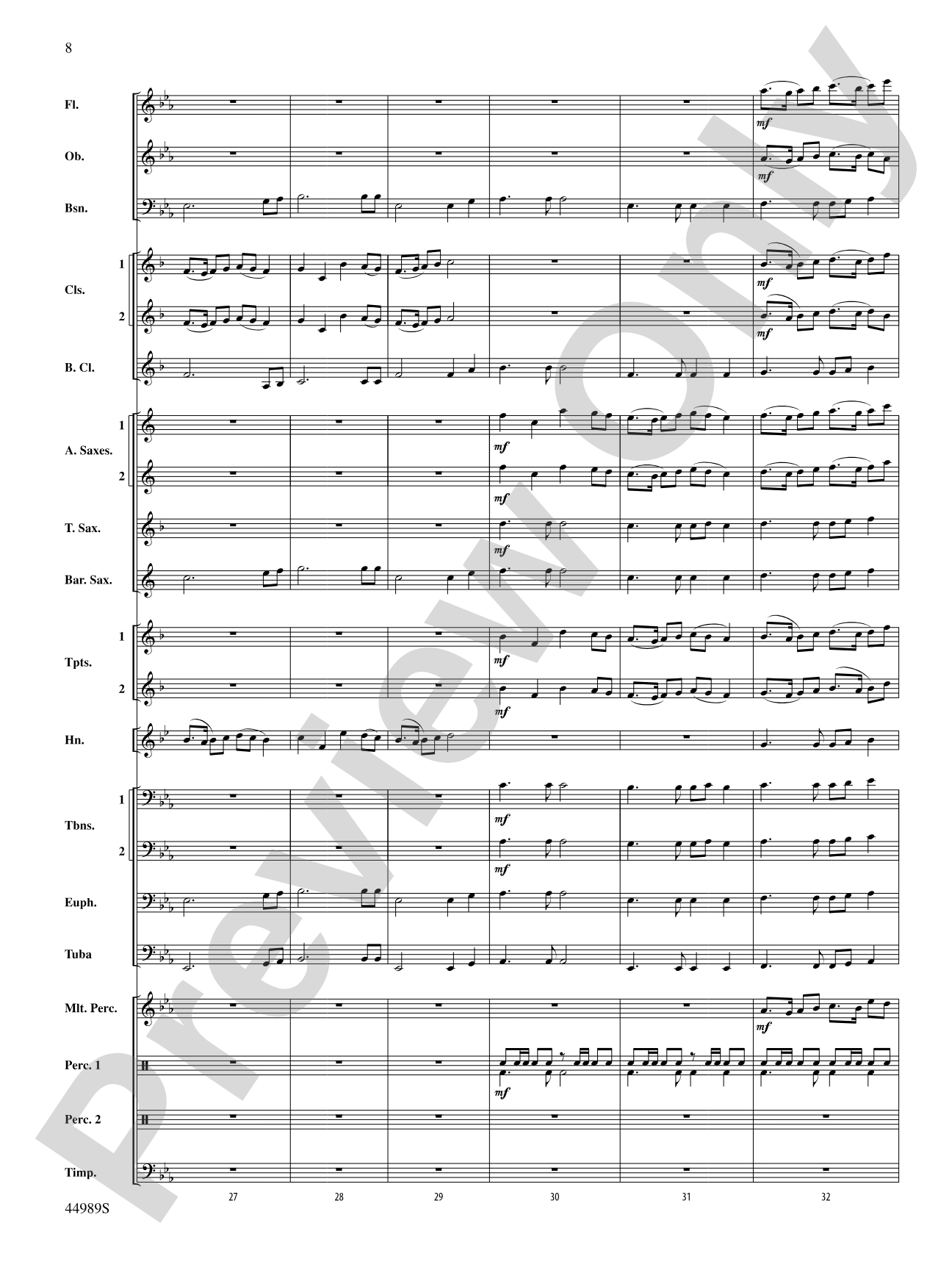 Timber Lake Festival: Concert Band Conductor Score & Parts