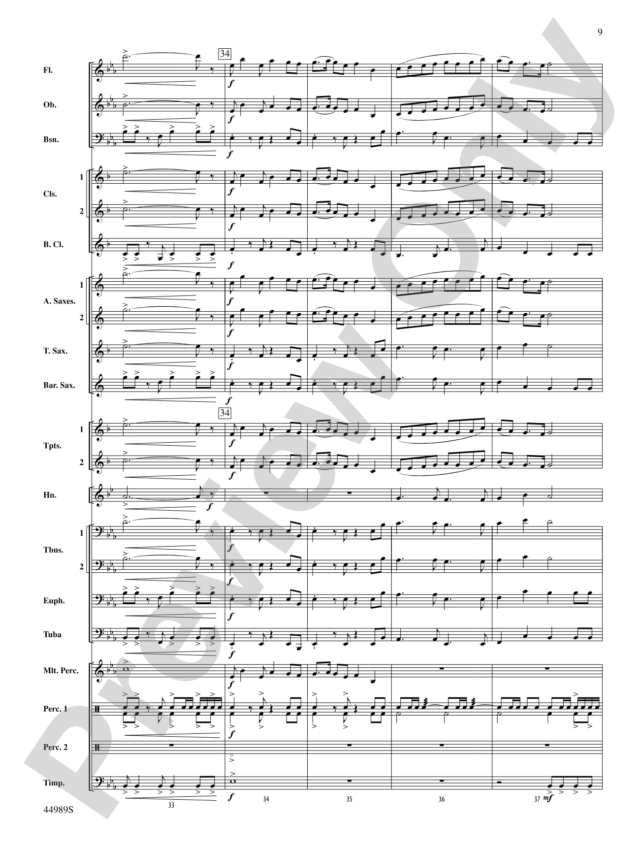 Timber Lake Festival: Concert Band Conductor Score & Parts