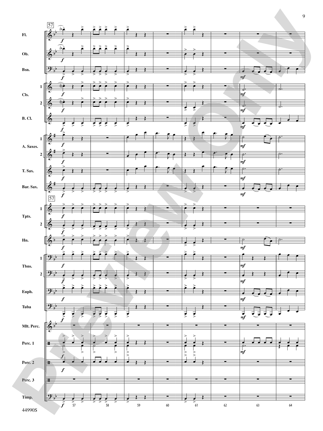 Awaken the Giant: Concert Band Conductor Score & Parts