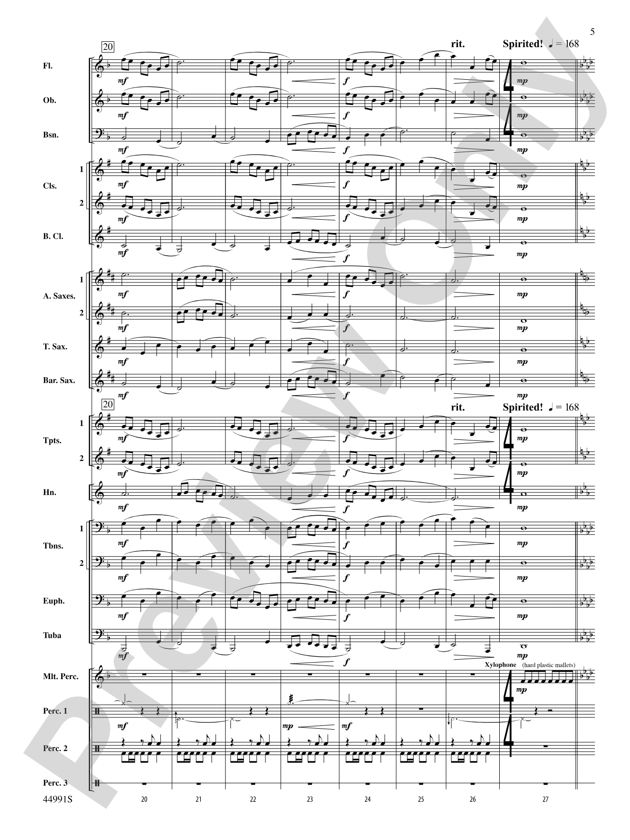 Amazonia: Concert Band Conductor Score & Parts