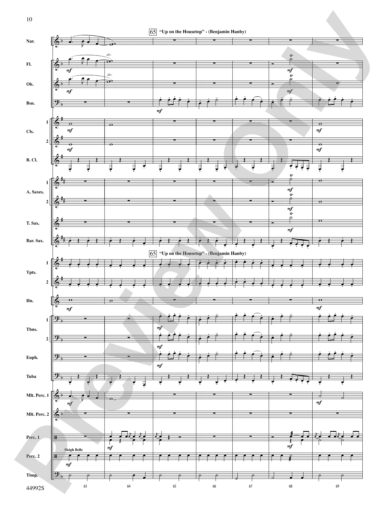 A Christmas Tale: Concert Band Conductor Score & Parts