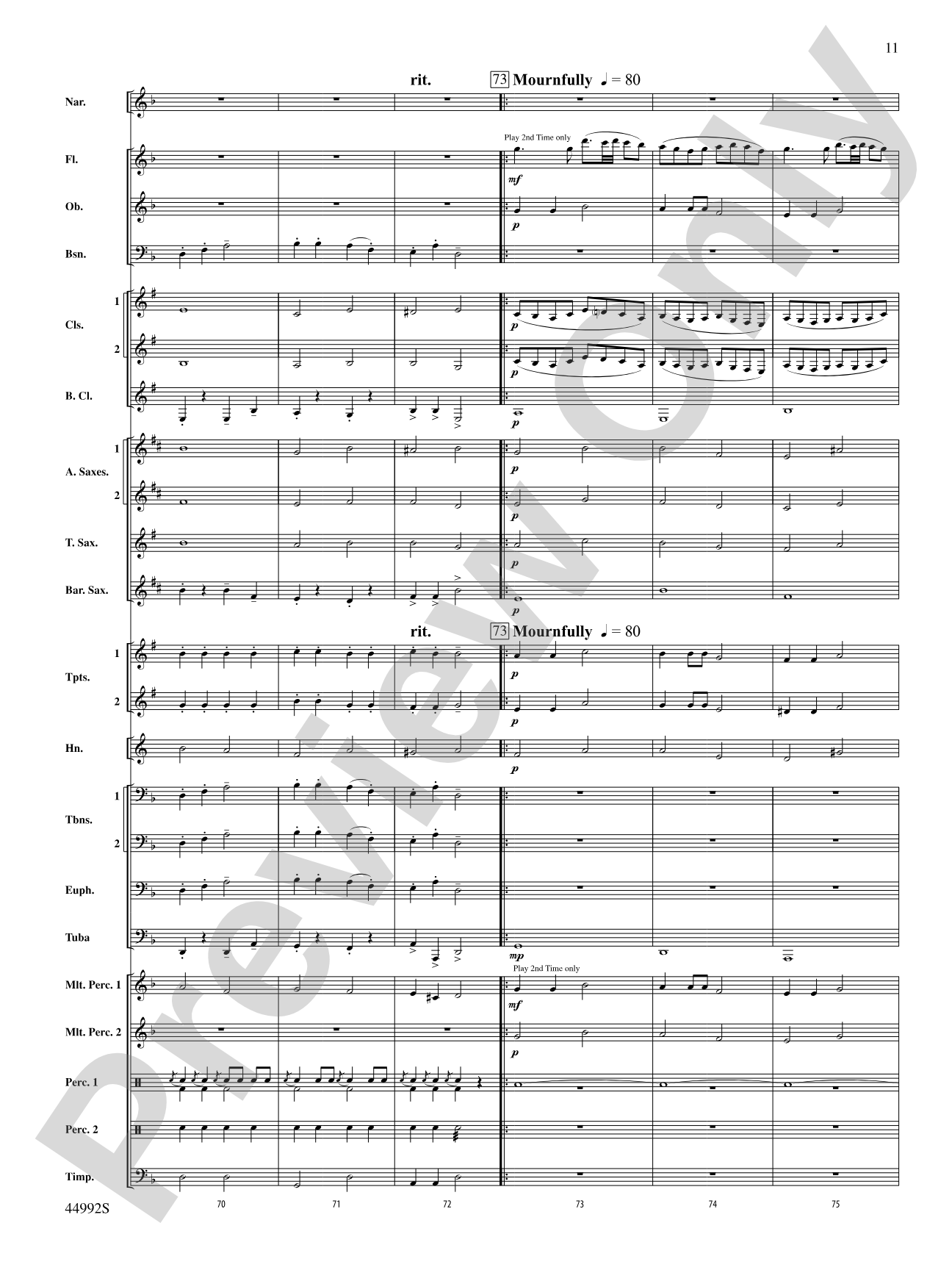 A Christmas Tale: Concert Band Conductor Score & Parts