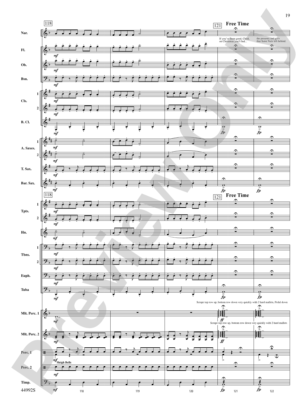 A Christmas Tale: Concert Band Conductor Score & Parts