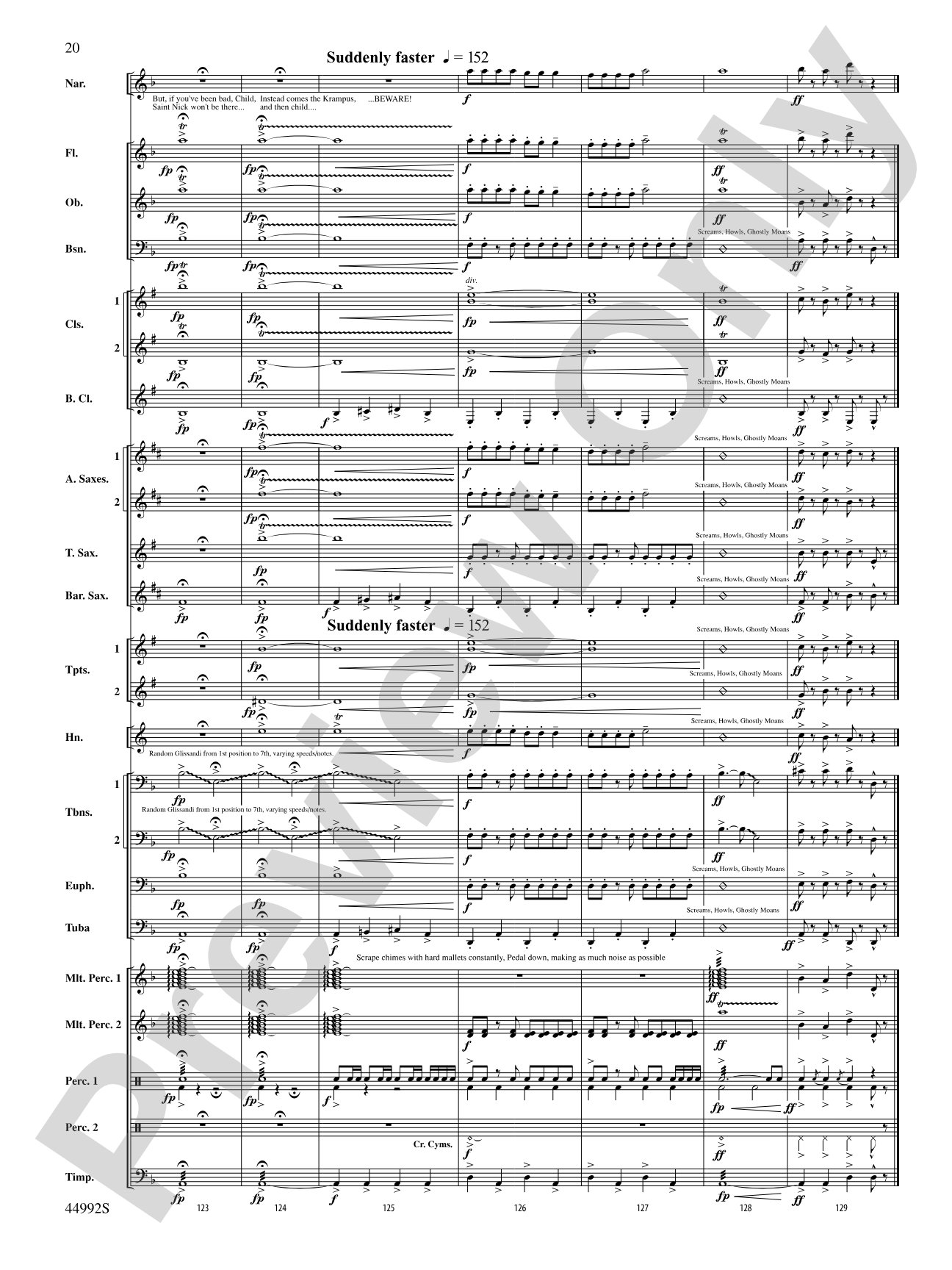 A Christmas Tale: Concert Band Conductor Score & Parts