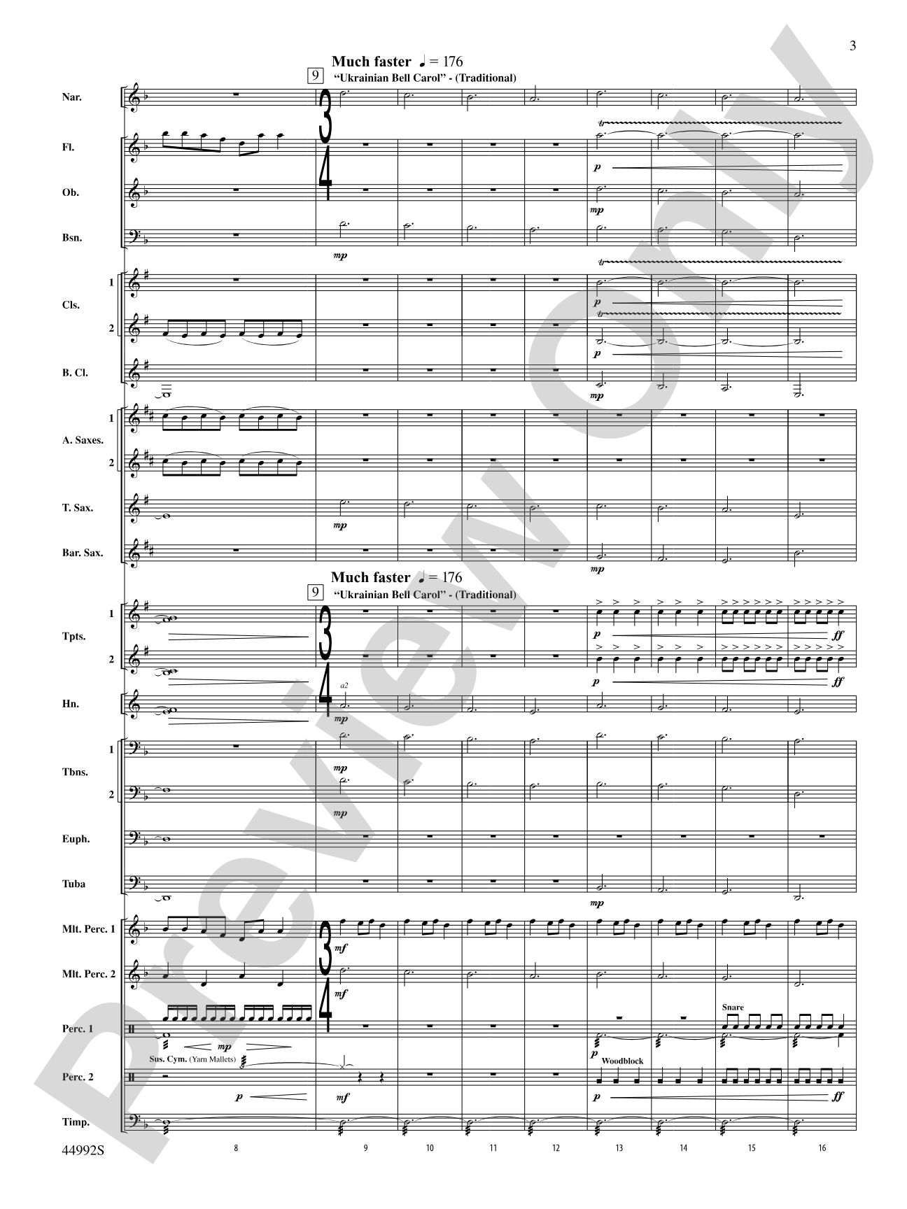 A Christmas Tale: Concert Band Conductor Score & Parts