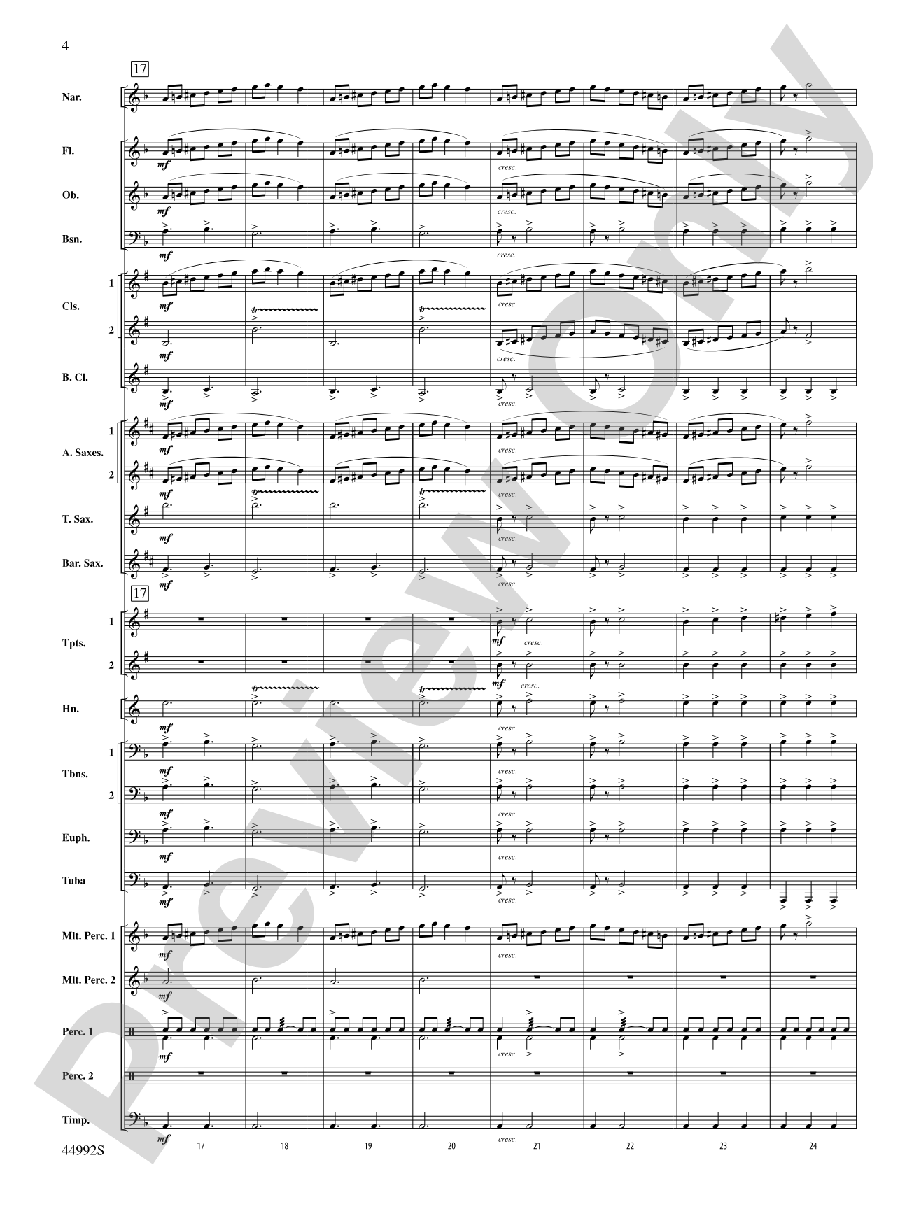 A Christmas Tale: Concert Band Conductor Score & Parts
