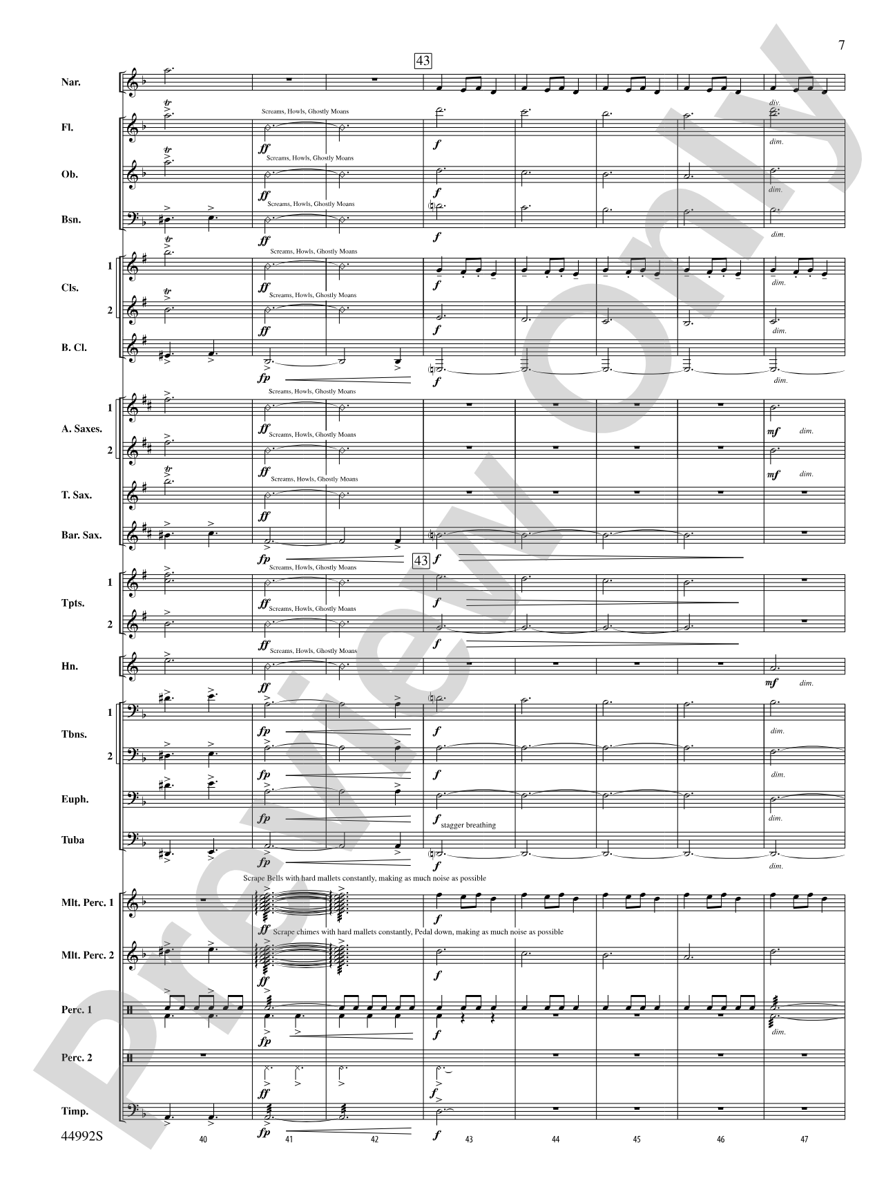 A Christmas Tale: Concert Band Conductor Score & Parts