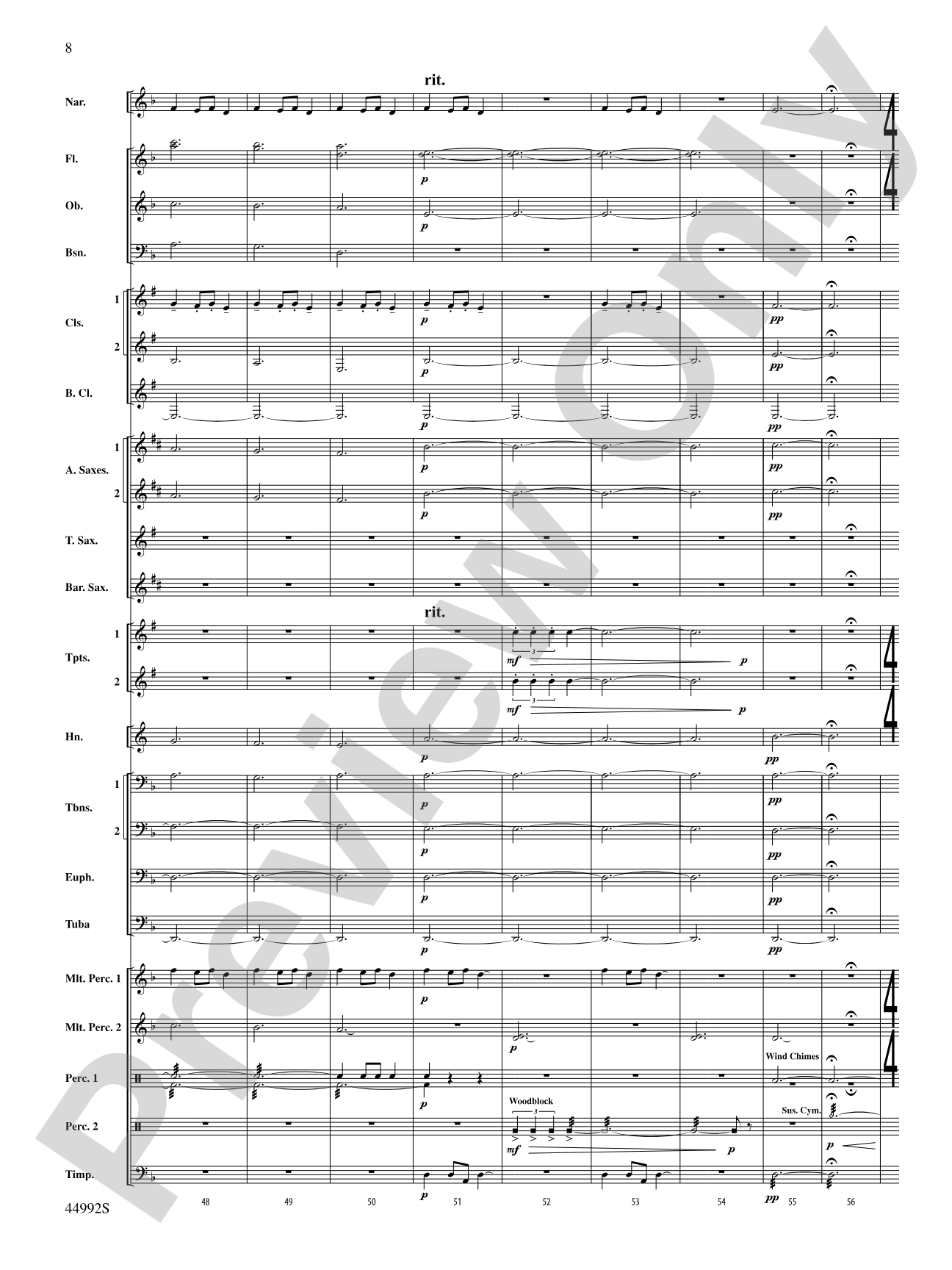 A Christmas Tale: Concert Band Conductor Score & Parts