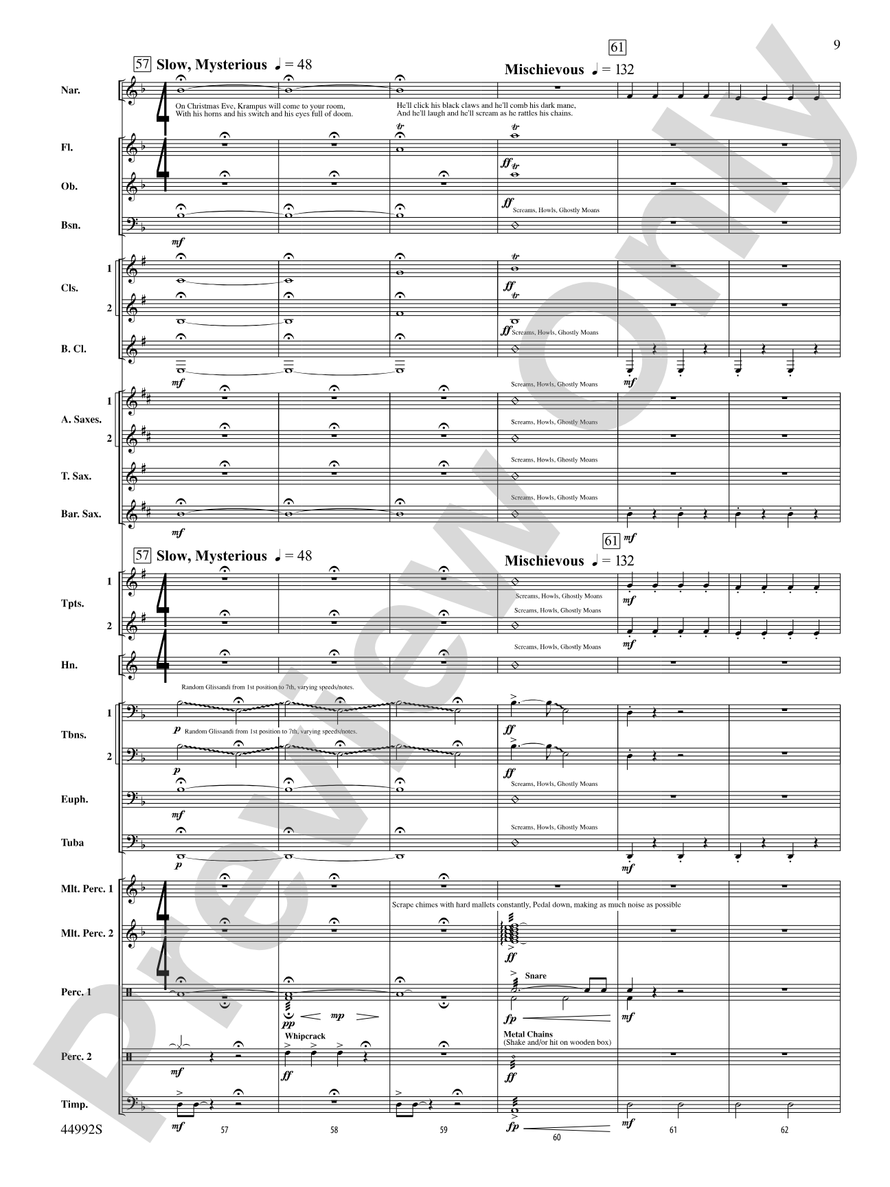 A Christmas Tale: Concert Band Conductor Score & Parts